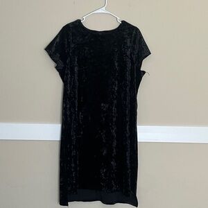 Torrid Crushed "Velvet" Short-Sleeved Dress